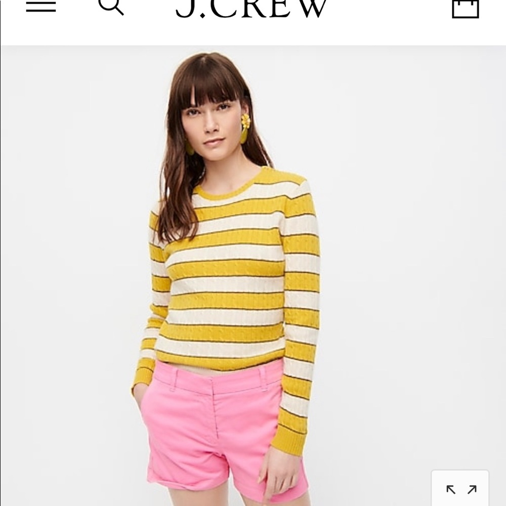 Like new pink Jcrew 3” chino shorts